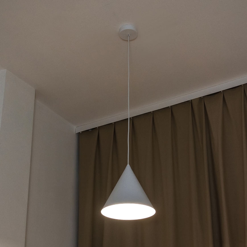 Luster na sajli ETNA II, 1xE27/15W/230V, prečnik 25 cm, bela