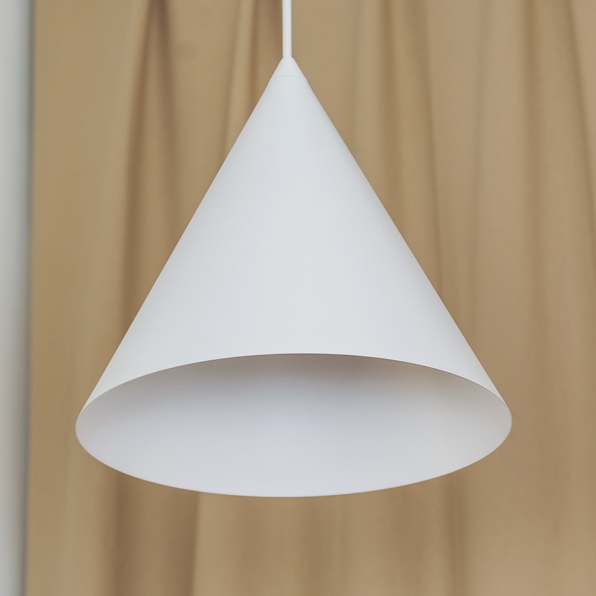 Luster na sajli ETNA II, 1xE27/15W/230V, prečnik 25 cm, bela