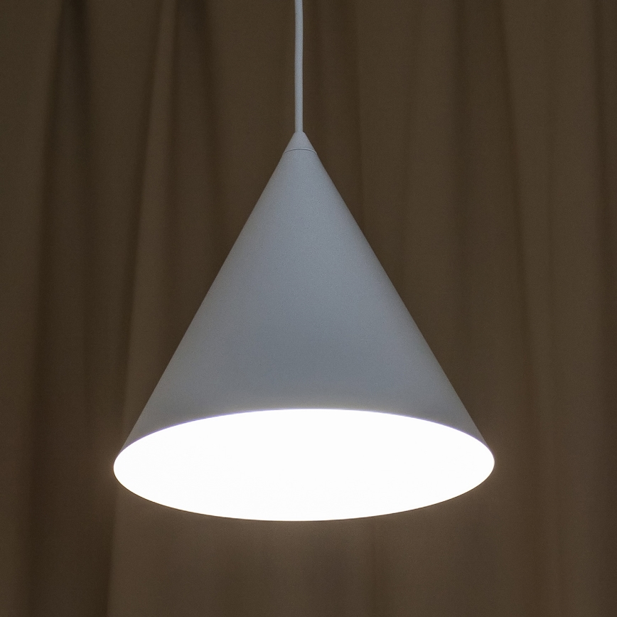 Luster na sajli ETNA II, 1xE27/15W/230V, prečnik 25 cm, bela