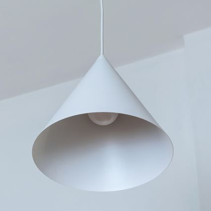 Luster na sajli ETNA II, 1xE27/15W/230V, prečnik 25 cm, bela
