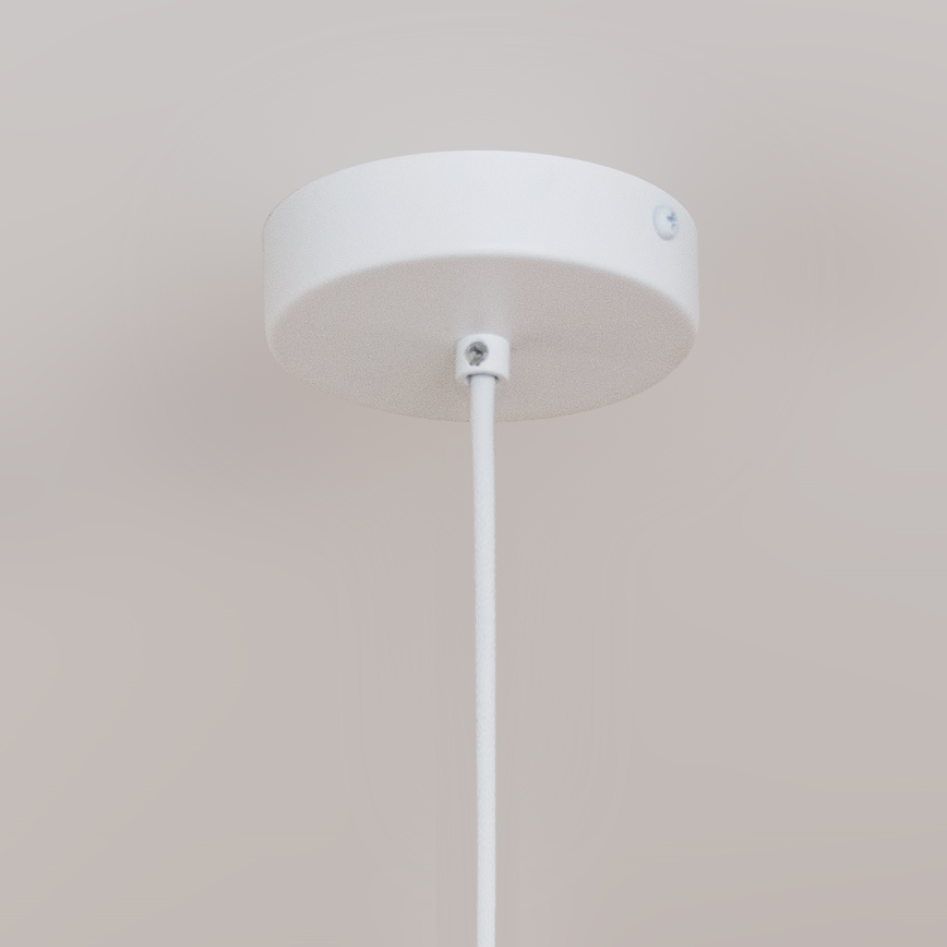 Luster na sajli ETNA II, 1xE27/15W/230V, prečnik 25 cm, bela
