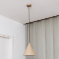 Luster na sajli ETNA II 1xE27/15W/230V prečnik 25 cm bež