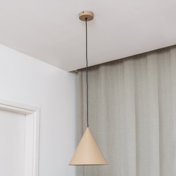 Luster na sajli ETNA II 1xE27/15W/230V prečnik 25 cm bež