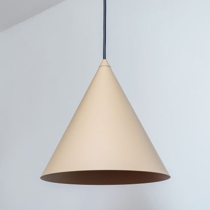 Luster na sajli ETNA II 1xE27/15W/230V prečnik 25 cm bež