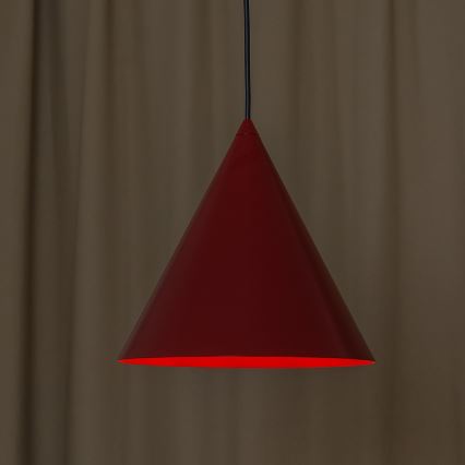 Luster na sajli ETNA II 1xE27/15W/230V, prečnik 25 cm, crvena