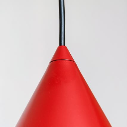 Luster na sajli ETNA II 1xE27/15W/230V, prečnik 25 cm, crvena