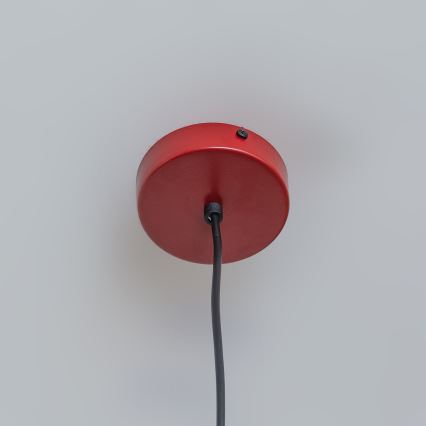 Luster na sajli ETNA II 1xE27/15W/230V, prečnik 25 cm, crvena
