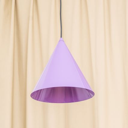 Luster na sajli ETNA II 1xE27/15W/230V, prečnik 25 cm, ljubičasta