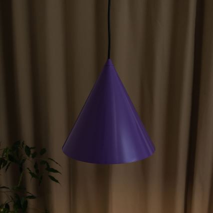 Luster na sajli ETNA II 1xE27/15W/230V, prečnik 25 cm, ljubičasta