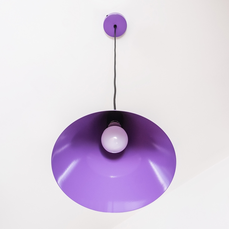 Luster na sajli ETNA II 1xE27/15W/230V, prečnik 25 cm, ljubičasta