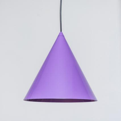 Luster na sajli ETNA II 1xE27/15W/230V, prečnik 25 cm, ljubičasta