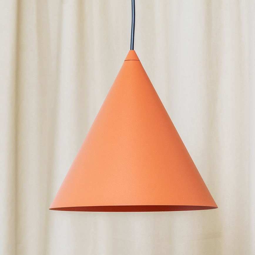 Luster na sajli ETNA II, 1xE27/15W/230V, prečnik 25 cm, narandžaste boje