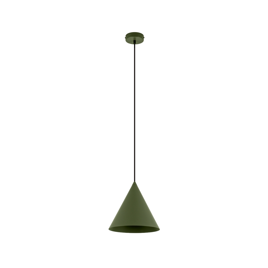 Luster na sajli ETNA II 1xE27/15W/230V, prečnik 25 cm, zelena