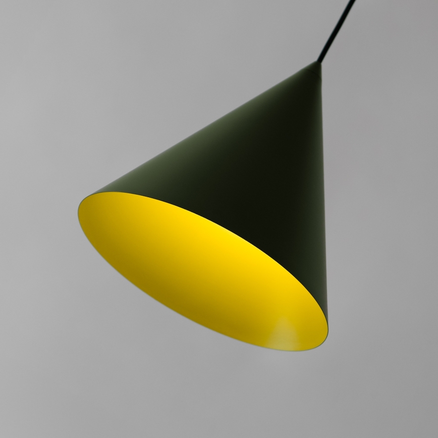 Luster na sajli ETNA II 1xE27/15W/230V, prečnik 25 cm, zelena