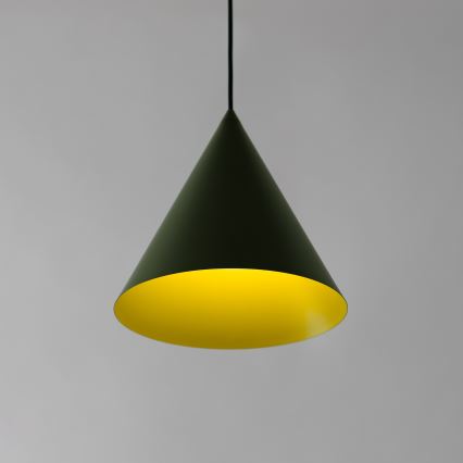 Luster na sajli ETNA II 1xE27/15W/230V, prečnik 25 cm, zelena