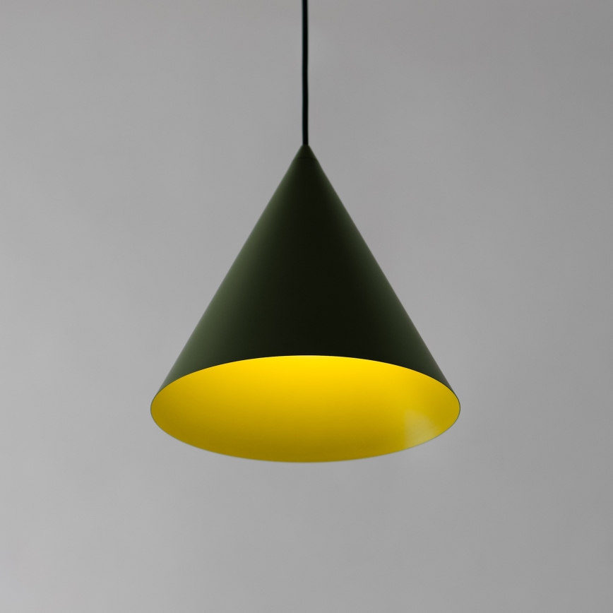 Luster na sajli ETNA II 1xE27/15W/230V, prečnik 25 cm, zelena