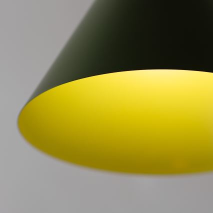 Luster na sajli ETNA II 1xE27/15W/230V, prečnik 25 cm, zelena