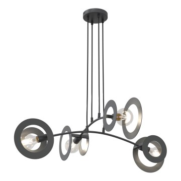 Luster na sajli EUFORIA 4xE27/15W/230V crna