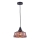 Luster na sajli FACTORY 1xE27/11W/230V roze zlato/crna
