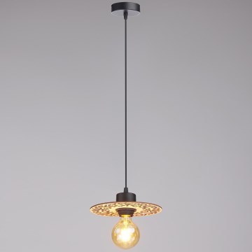 Luster na sajli FALCO 1xE27/60W/230V, prečnik 20 cm, bež