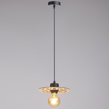 Luster na sajli FALCO 1xE27/60W/230V, prečnik 20 cm, bež