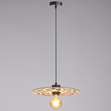 Luster na sajli FALCO 1xE27/60W/230V prečnik 30 cm bež