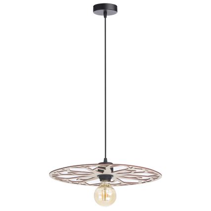 Luster na sajli FALCO 1xE27/60W/230V, prečnik 40 cm, bež