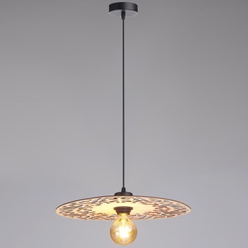 Luster na sajli FALCO 1xE27/60W/230V prečnika 40 cm bež