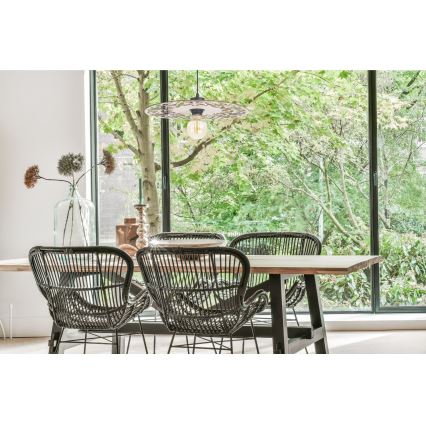 Luster na sajli FALCO 1xE27/60W/230V prečnika 40 cm bež
