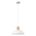 Luster na sajli FANO 1xE27/15W/230V Ø 34 cm beli