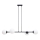 Luster na sajli FIRA 4xE27/60W/230V crni