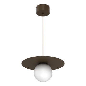 Luster na sajli FLAT 1xE27/15W/230V braon