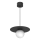 Luster na sajli FLAT 1xE27/15W/230V crne boje