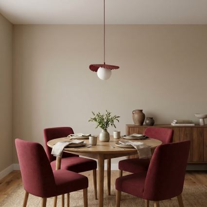 Luster na sajli FLORA 1xG9/8W/230V crvena