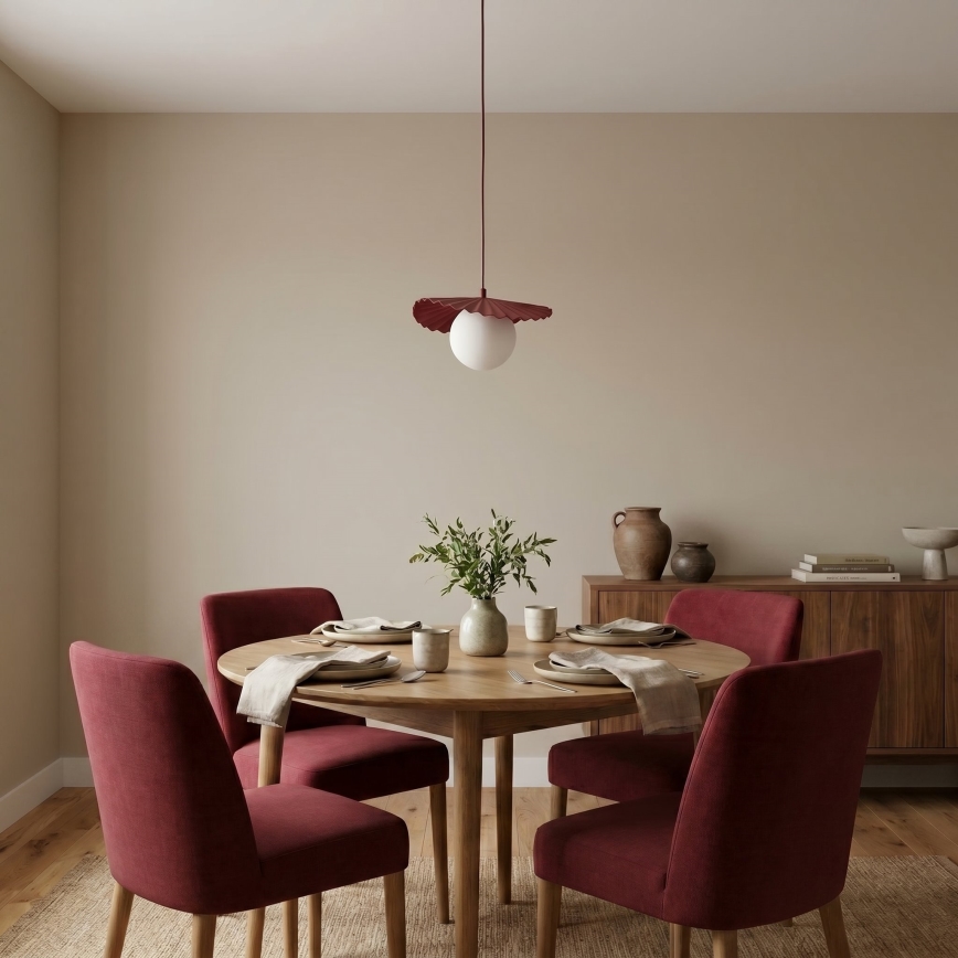 Luster na sajli FLORA 1xG9/8W/230V crvena