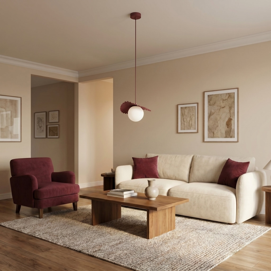 Luster na sajli FLORA 1xG9/8W/230V crvena
