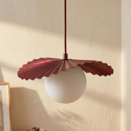 Luster na sajli FLORA 1xG9/8W/230V crvena