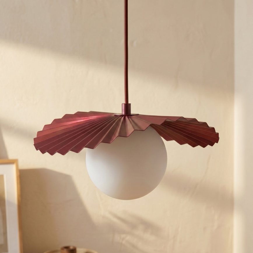 Luster na sajli FLORA 1xG9/8W/230V crvena