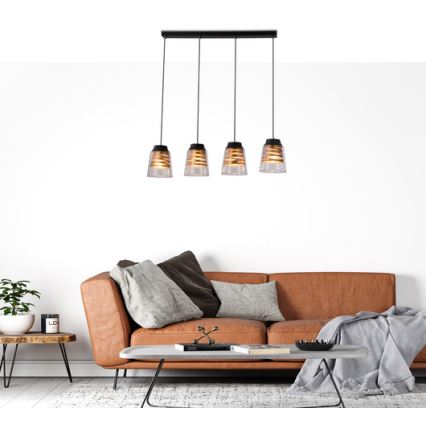 Luster na sajli FRESNO 4xE27/60W/230V