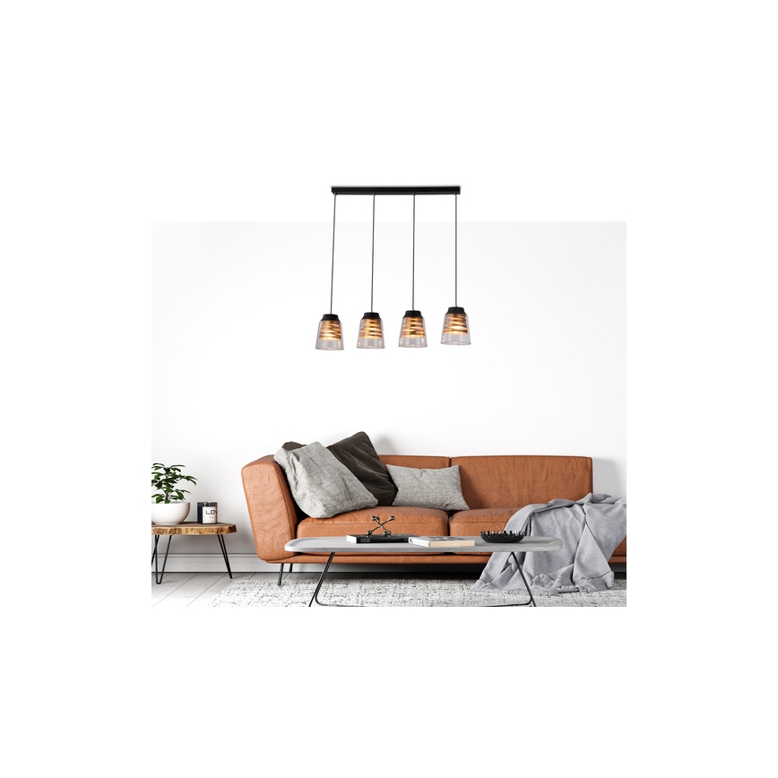 Luster na sajli FRESNO 4xE27/60W/230V