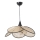 Luster na sajli FUME 1xE27/40W/230V prečnik 45 cm crna/bež