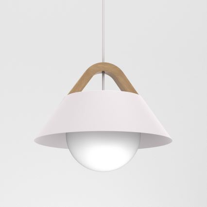 Luster na sajli FUNDA 1xE27/15W/230V krem boje