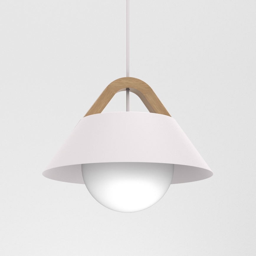 Luster na sajli FUNDA 1xE27/15W/230V krem boje