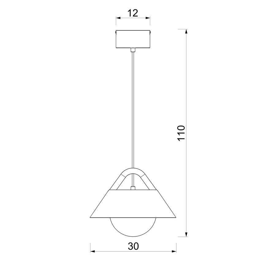 Luster na sajli FUNDA 1xE27/15W/230V krem boje