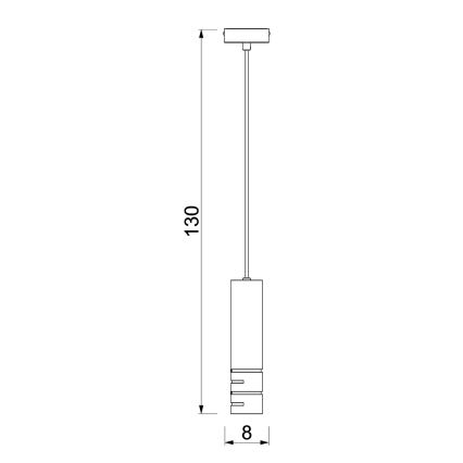 Luster na sajli FUNDA 3xE27/15W/230V bež