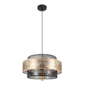 Luster na sajli GABI 1xE27/60W/230V zlatna/crna prečnik 40 cm