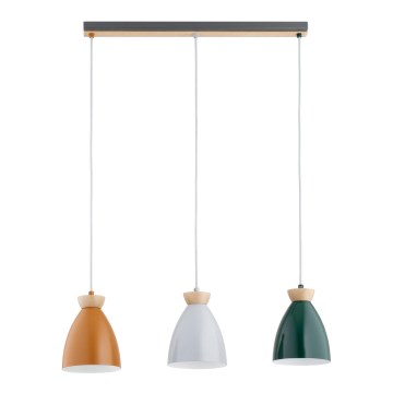 Luster na sajli GALIA 3xE27/15W/230V višebojan