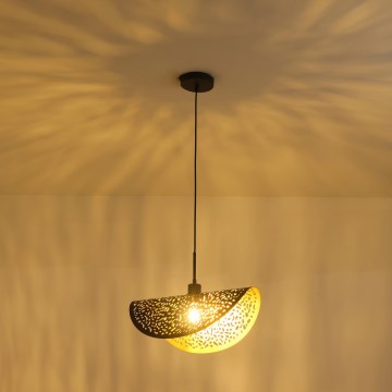 Luster na sajli GALILEA 1xE27/15W/230V crna