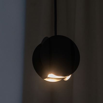 Luster na sajli GAMBIT 1xGU10/10W/230V crne boje