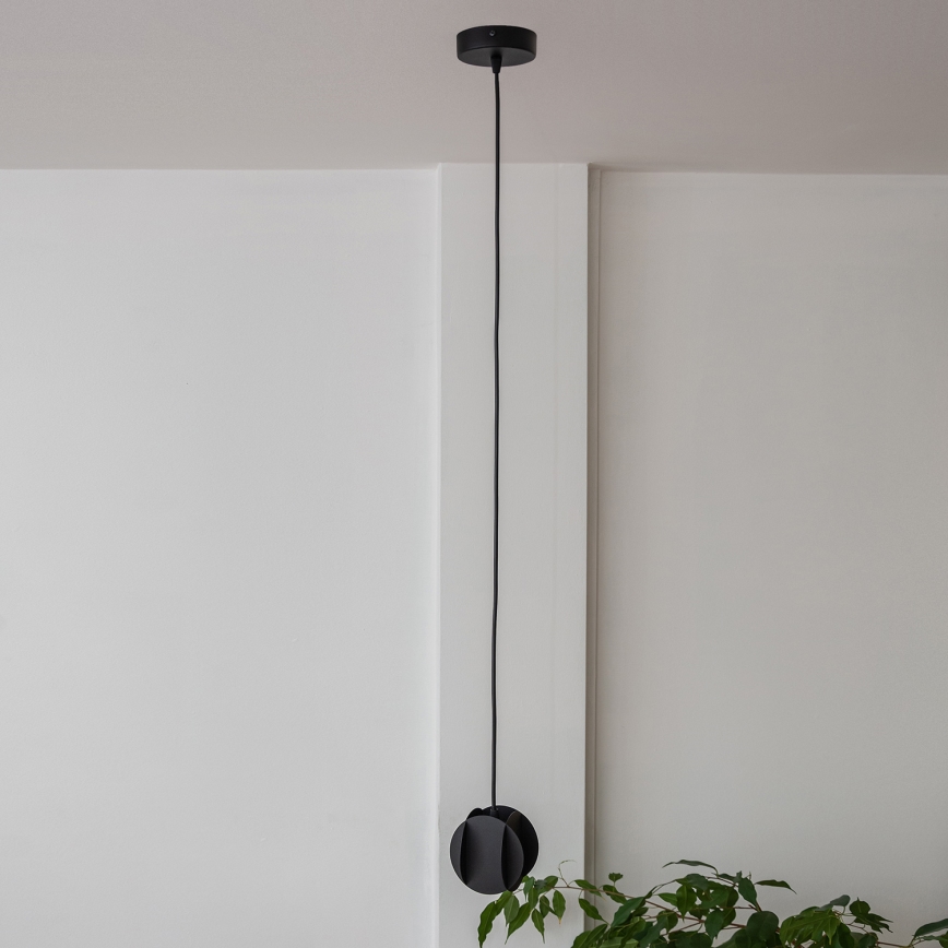 Luster na sajli GAMBIT 1xGU10/10W/230V crne boje
